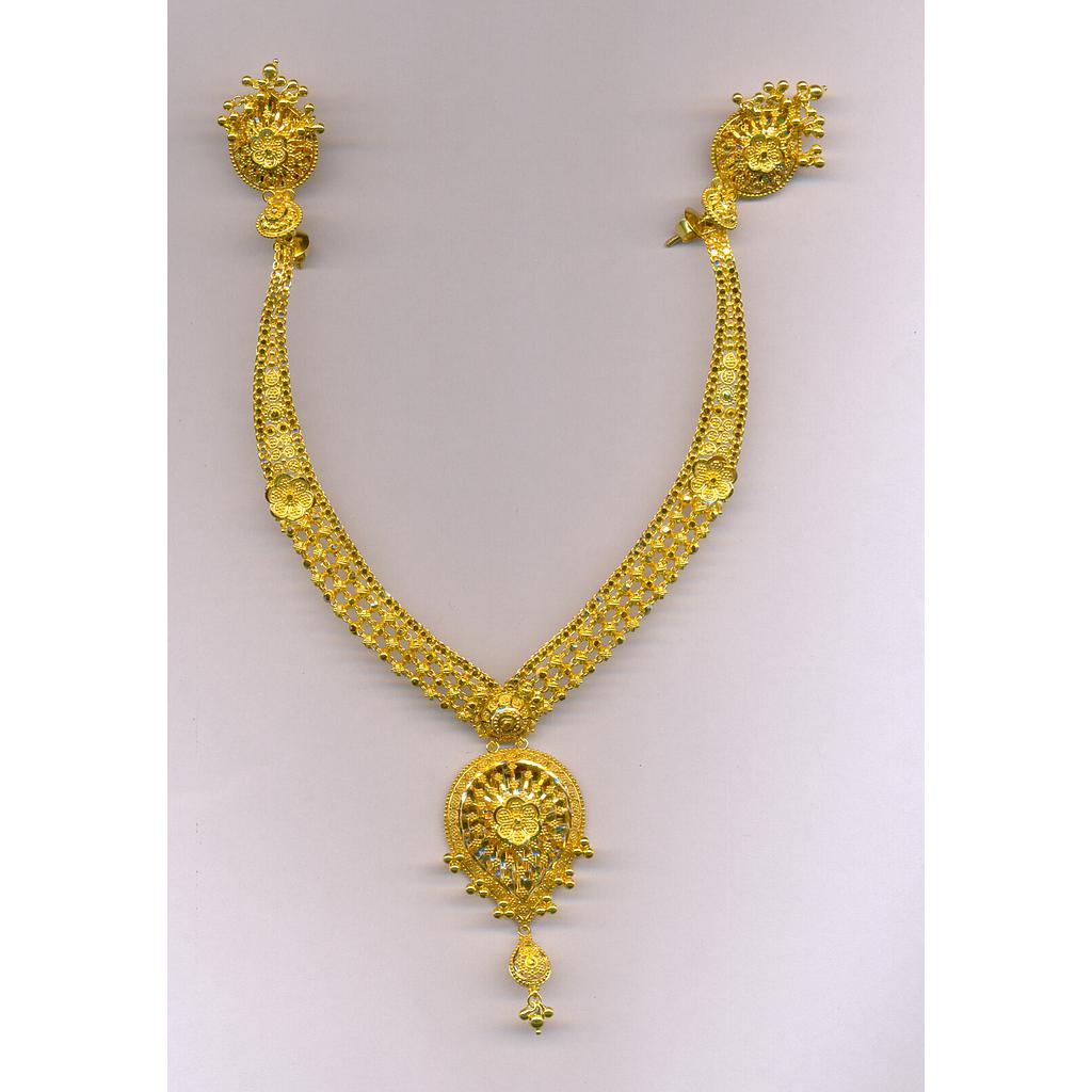 GOLD HALF SET ROUND PLAIN FANCY