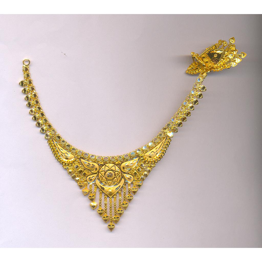 GOLD HALF SET ROUND PLAIN FANCY