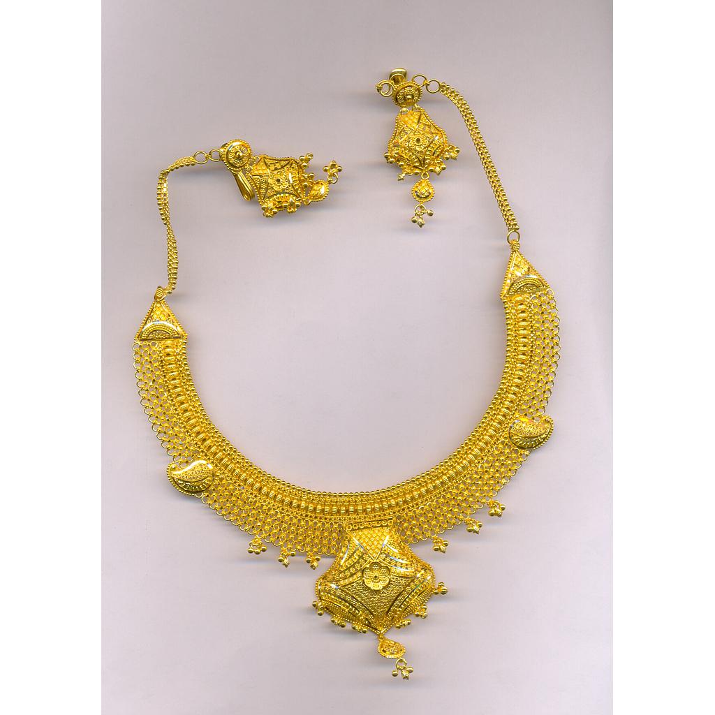 GOLD HALF SET ROUND PLAIN FANCY