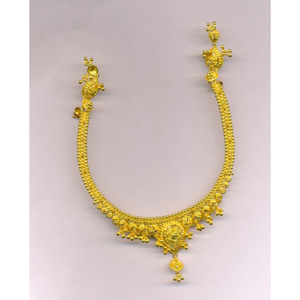 GOLD HALF SET ROUND PLAIN FANCY