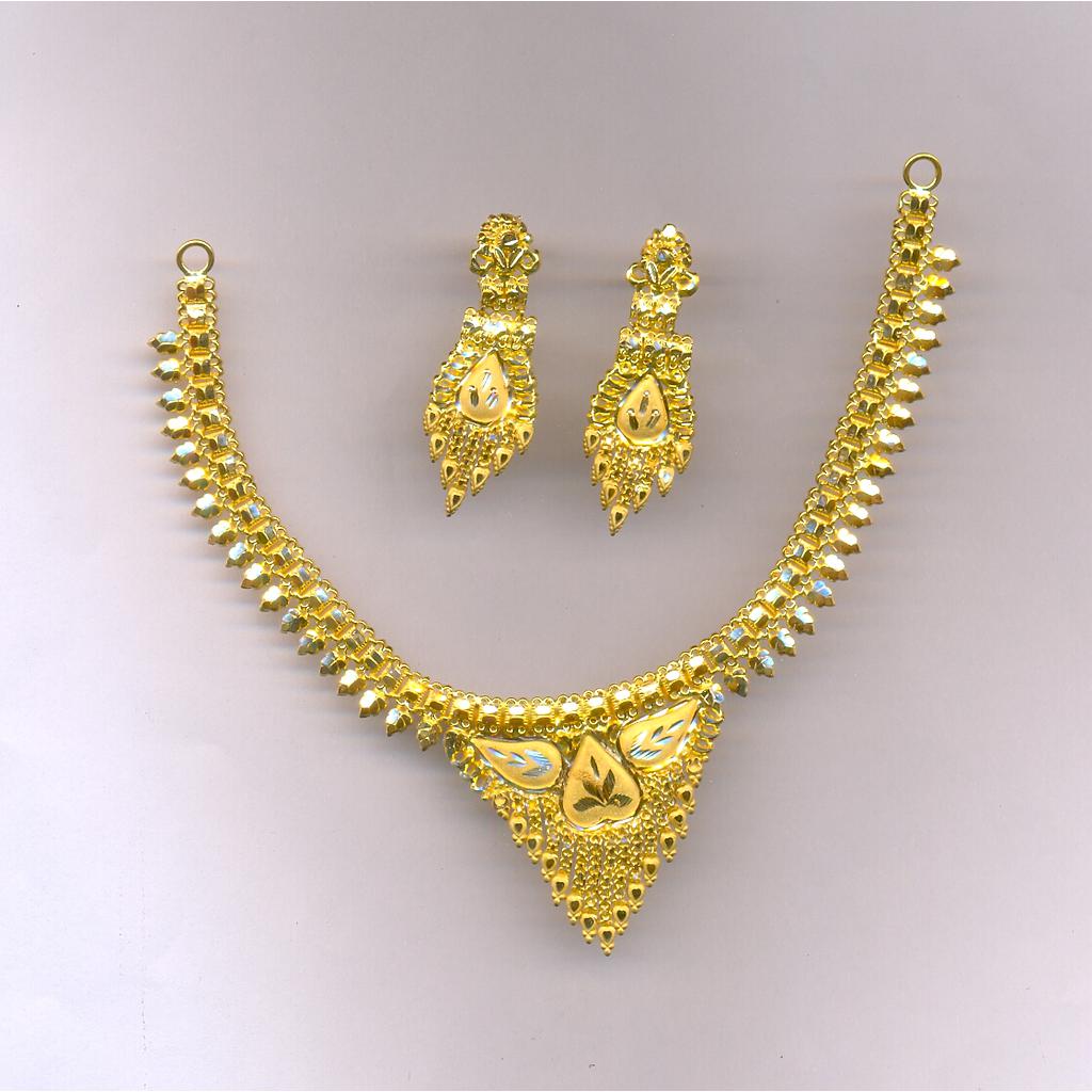 GOLD HALF SET ROUND PLAIN FANCY