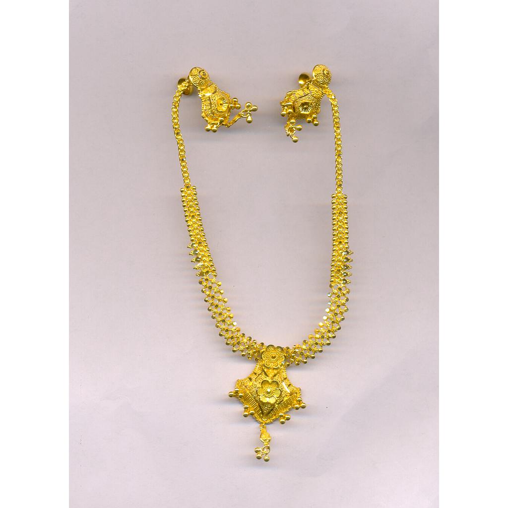 GOLD HALF SET ROUND PLAIN FANCY