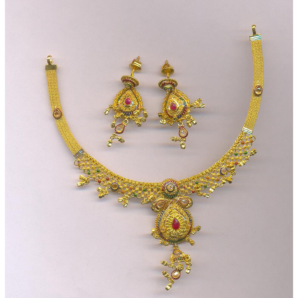 GOLD HALF SET ROUND PLAIN FANCY