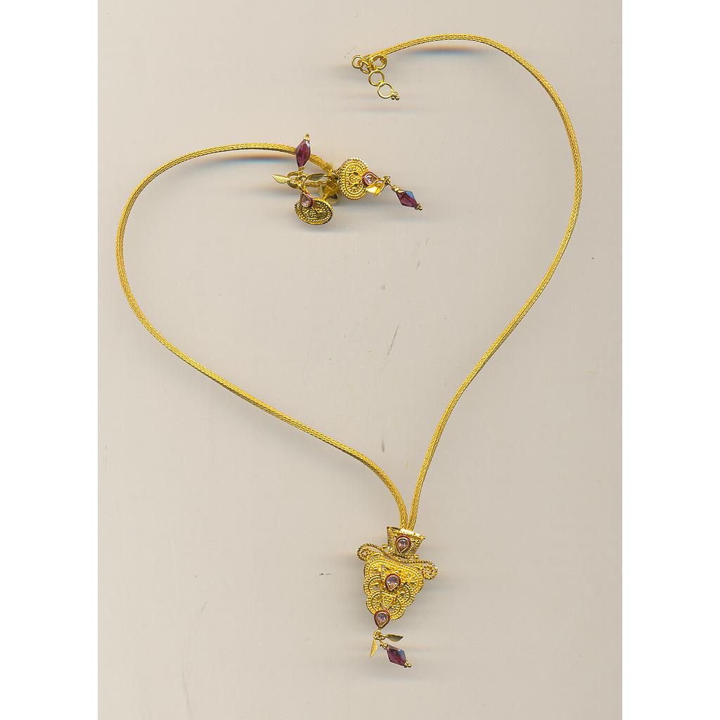 GOLD HALF SET ROUND PLAIN FANCY