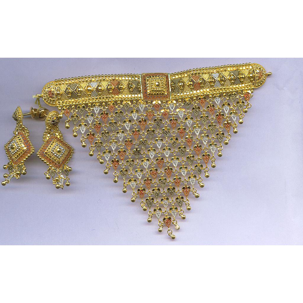 GOLD HALF SET ROUND PLAIN FANCY