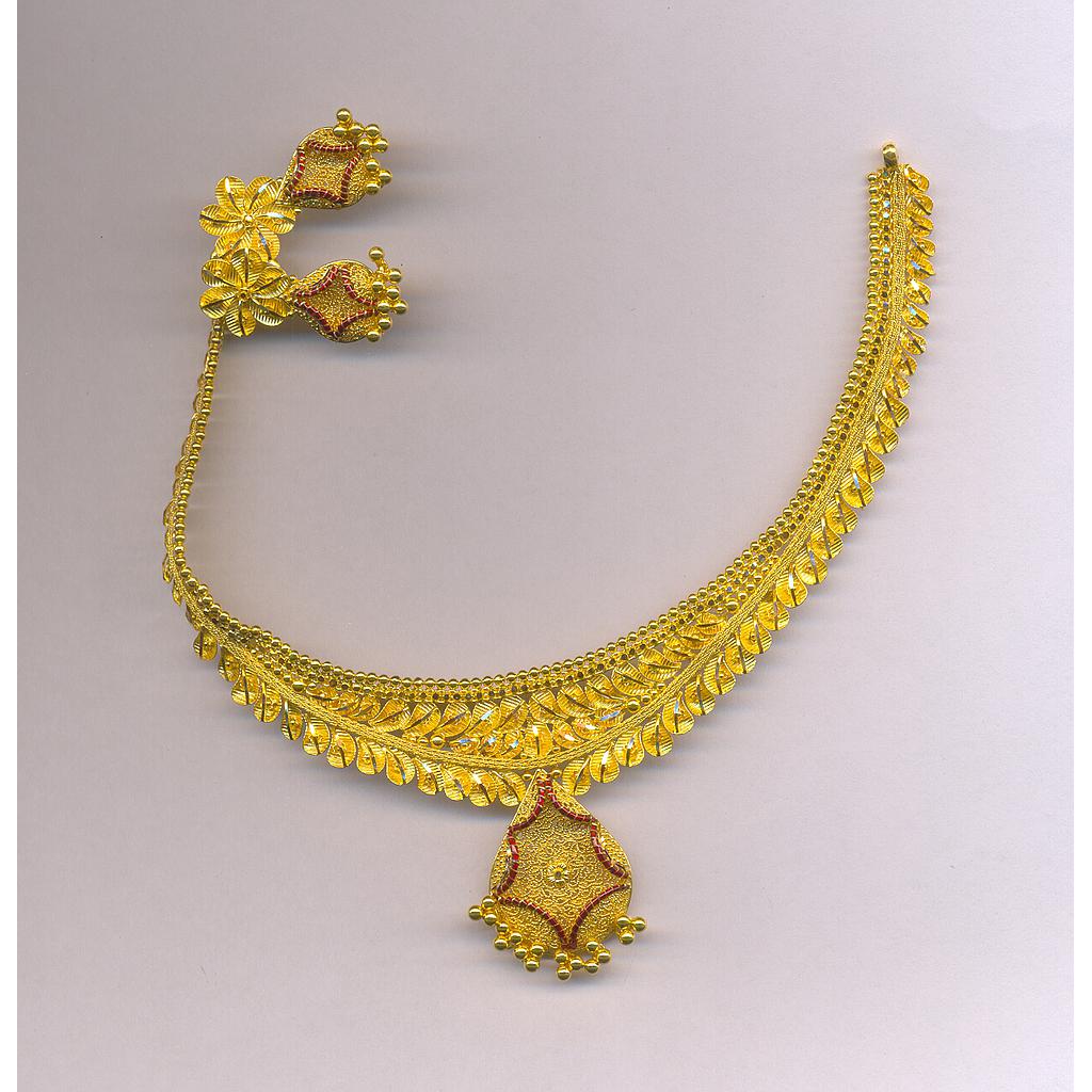 GOLD HALF SET ROUND PLAIN FANCY