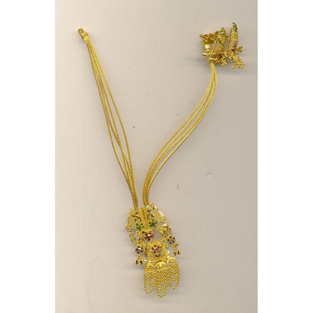 GOLD HALF SET ROUND PLAIN FANCY