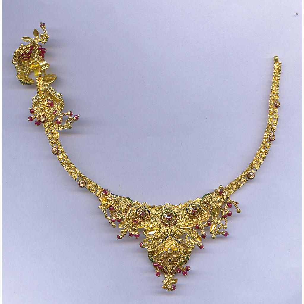 GOLD HALF SET ROUND PLAIN FANCY