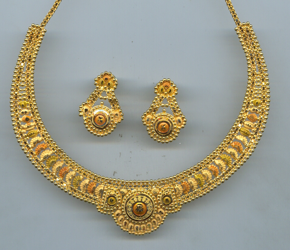 GOLD HALF SET ROUND PLAIN FANCY