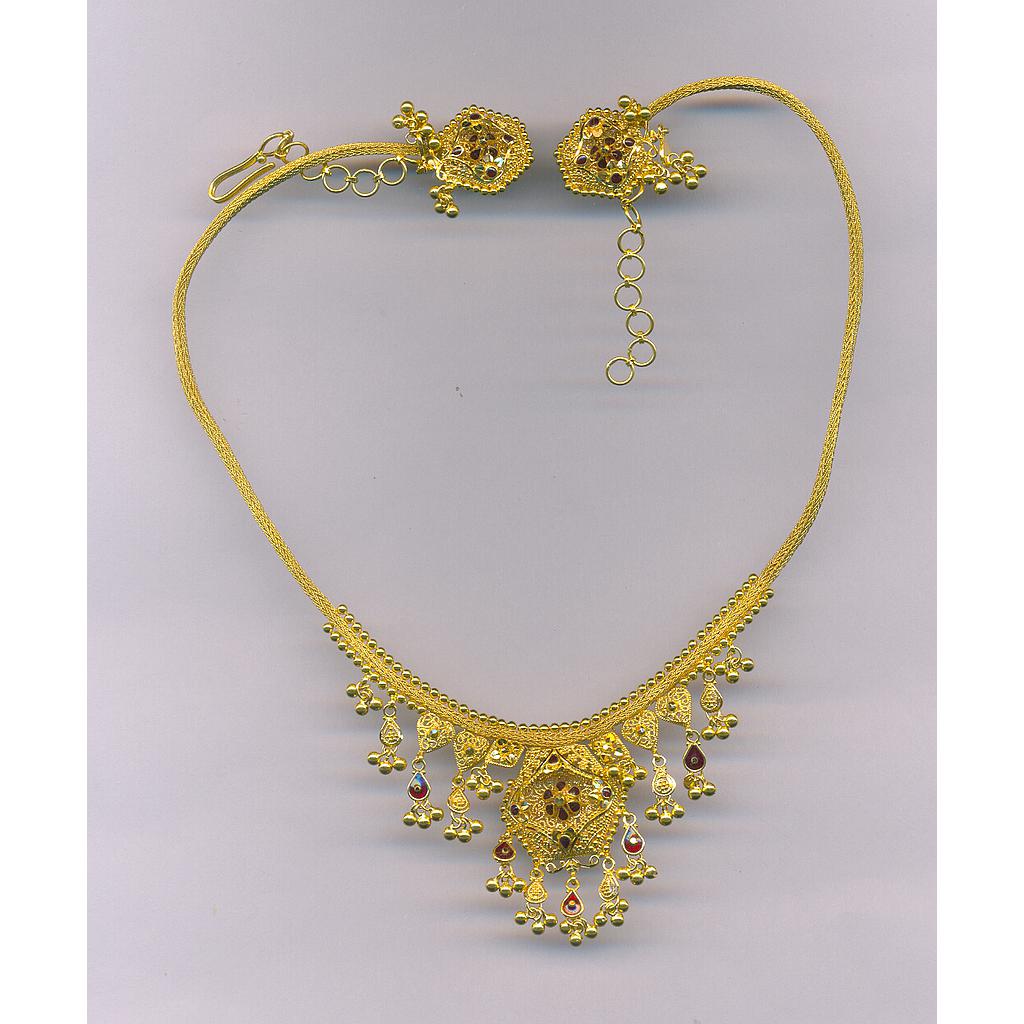 GOLD HALF SET ROUND PLAIN FANCY