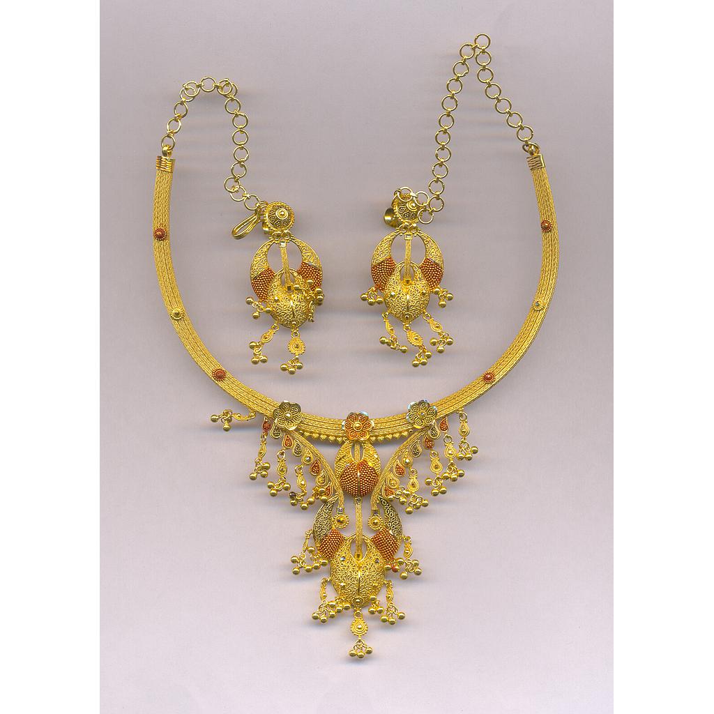 GOLD HALF SET ROUND PLAIN FANCY