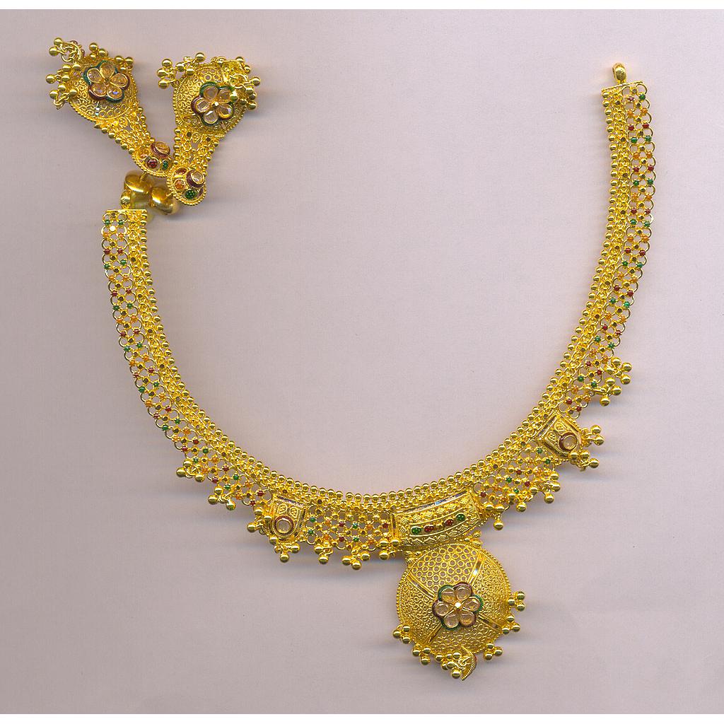 GOLD HALF SET ROUND PLAIN FANCY