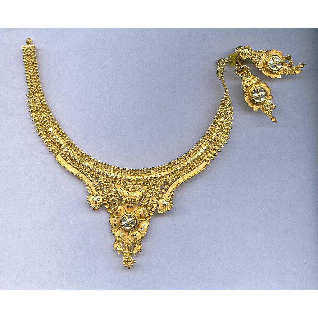 GOLD HALF SET ROUND PLAIN FANCY