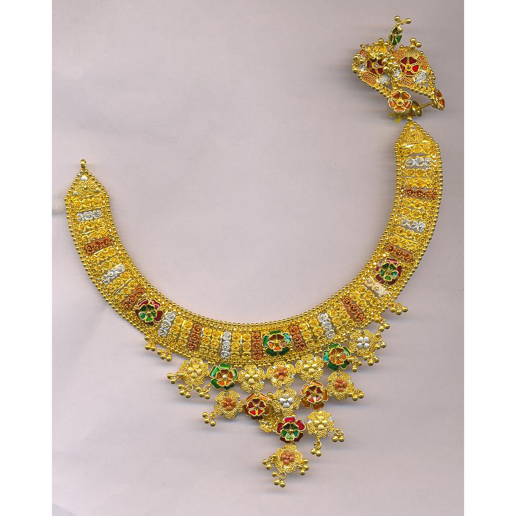 GOLD HALF SET ROUND PLAIN FANCY