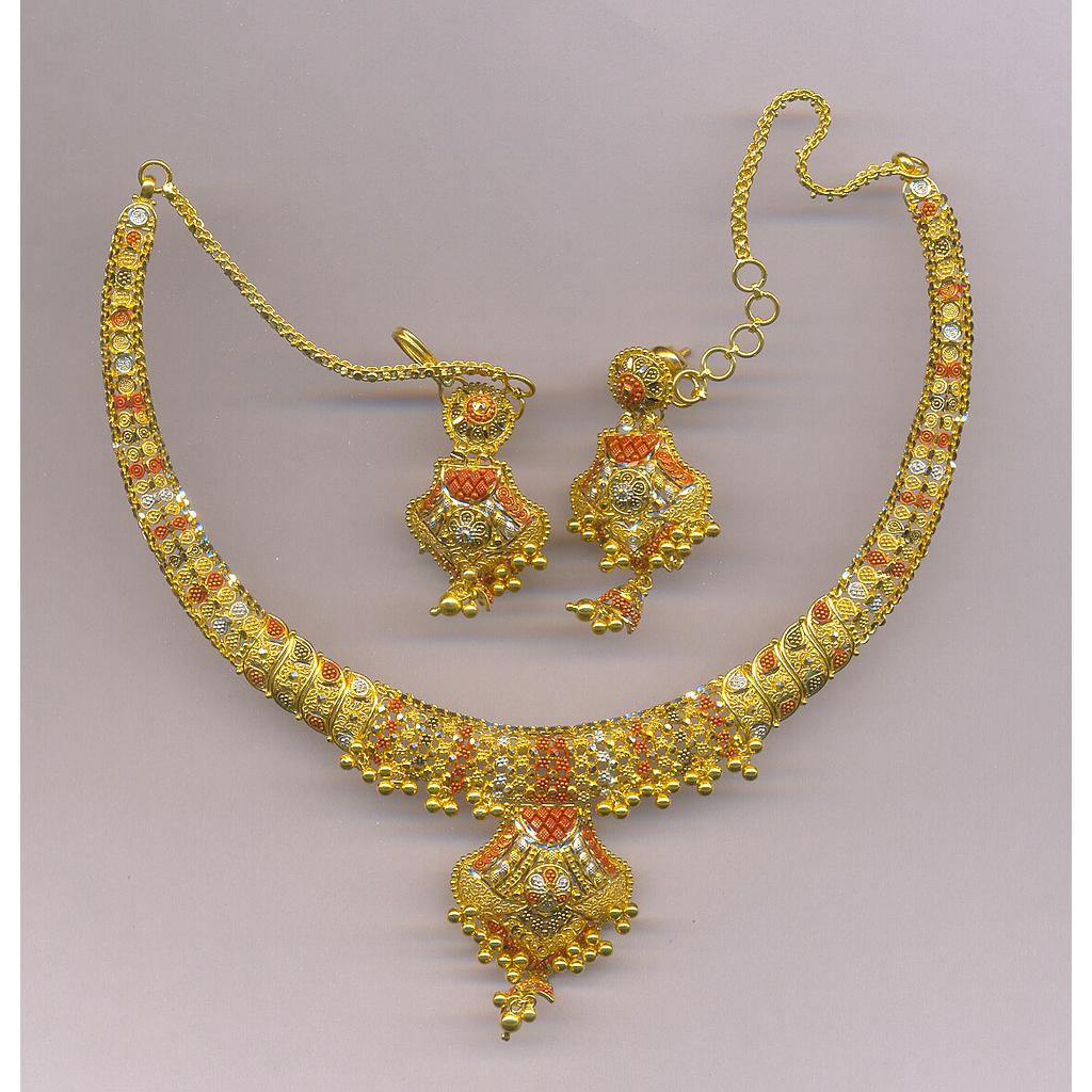 GOLD HALF SET ROUND PLAIN FANCY