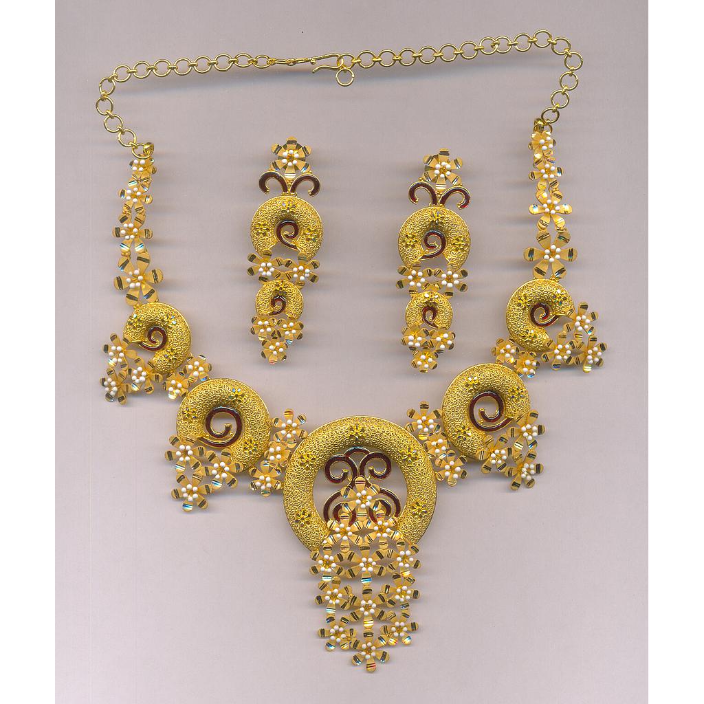 GOLD HALF SET ROUND PLAIN FANCY