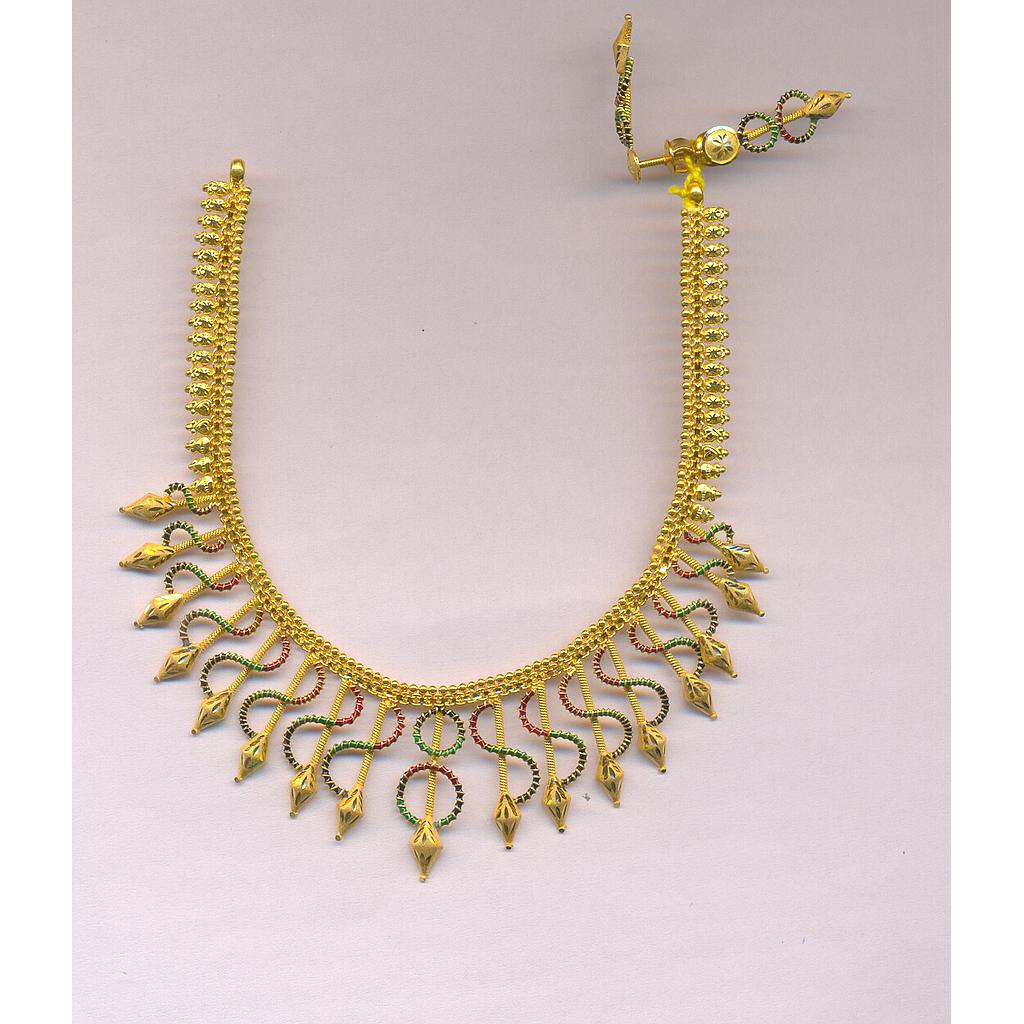 GOLD HALF SET ROUND PLAIN FANCY