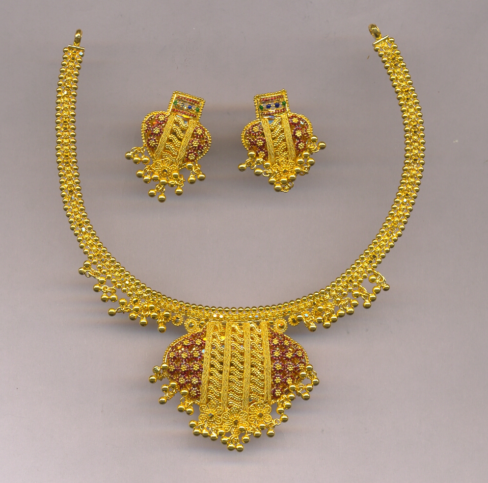 GOLD HALF SET ROUND PLAIN FANCY