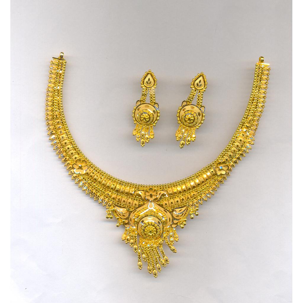 GOLD HALF SET ROUND PLAIN FANCY