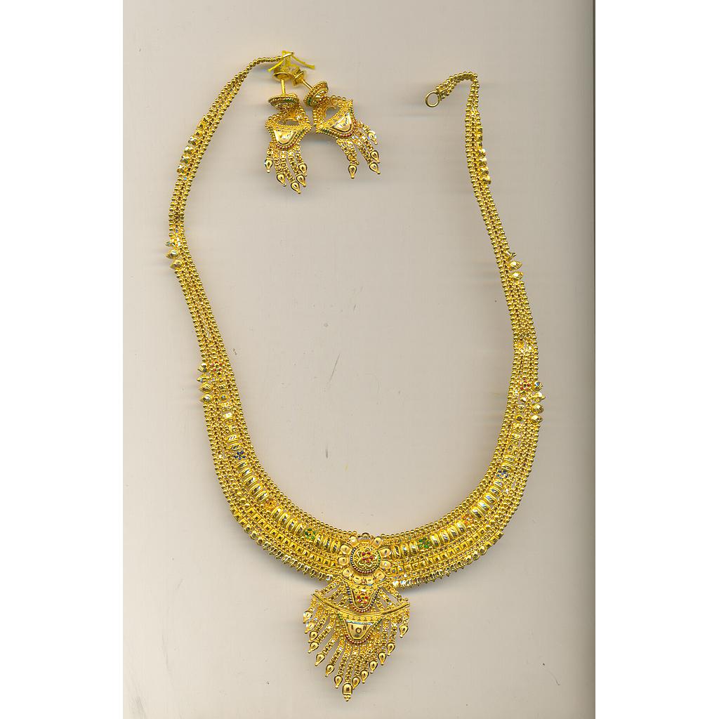 GOLD HALF SET ROUND PLAIN FANCY