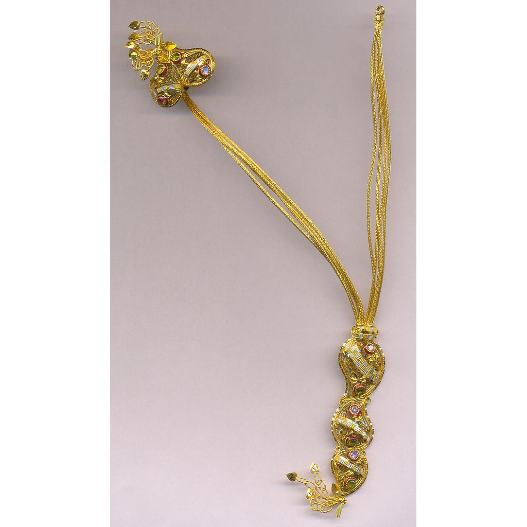 GOLD HALF SET ROUND PLAIN FANCY