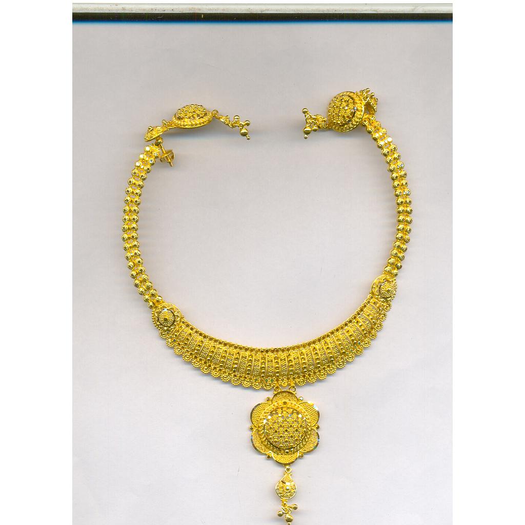 GOLD HALF SET ROUND PLAIN FANCY
