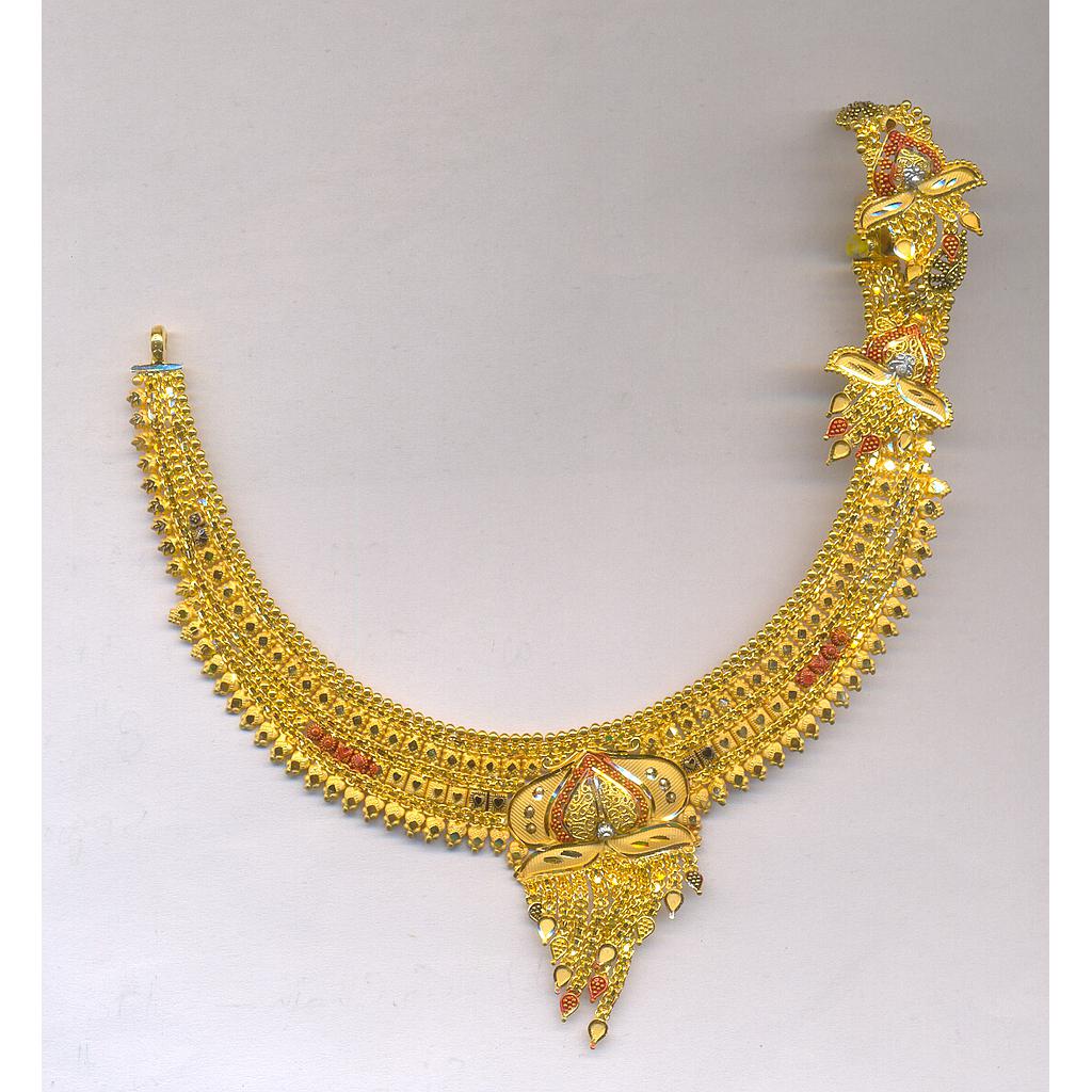 GOLD HALF SET ROUND PLAIN FANCY