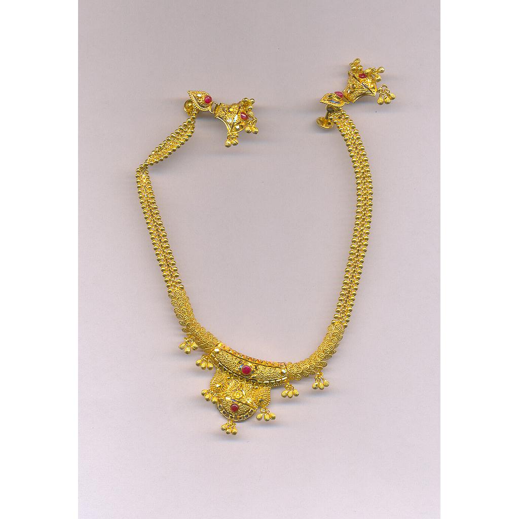GOLD HALF SET ROUND PLAIN FANCY