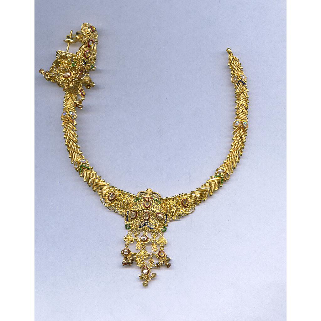 GOLD HALF SET ROUND PLAIN FANCY