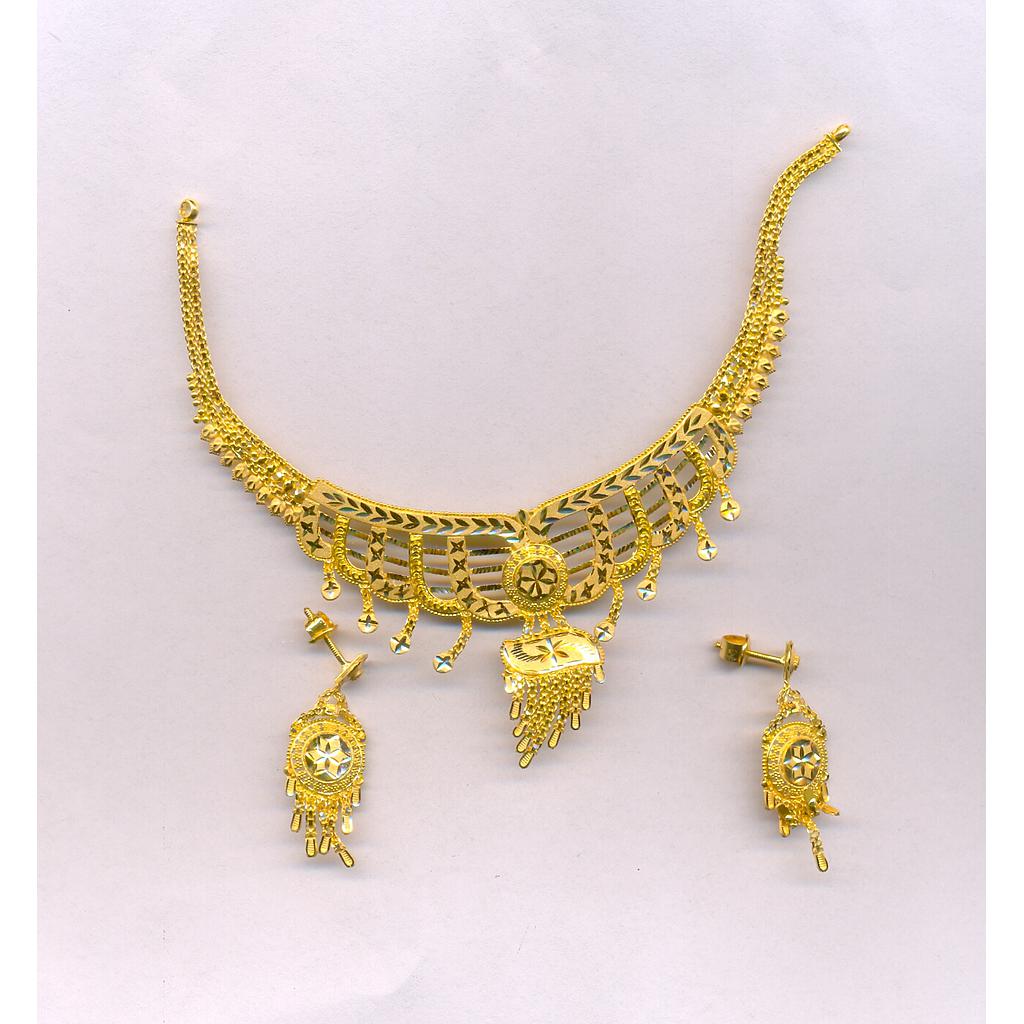 GOLD HALF SET ROUND PLAIN FANCY