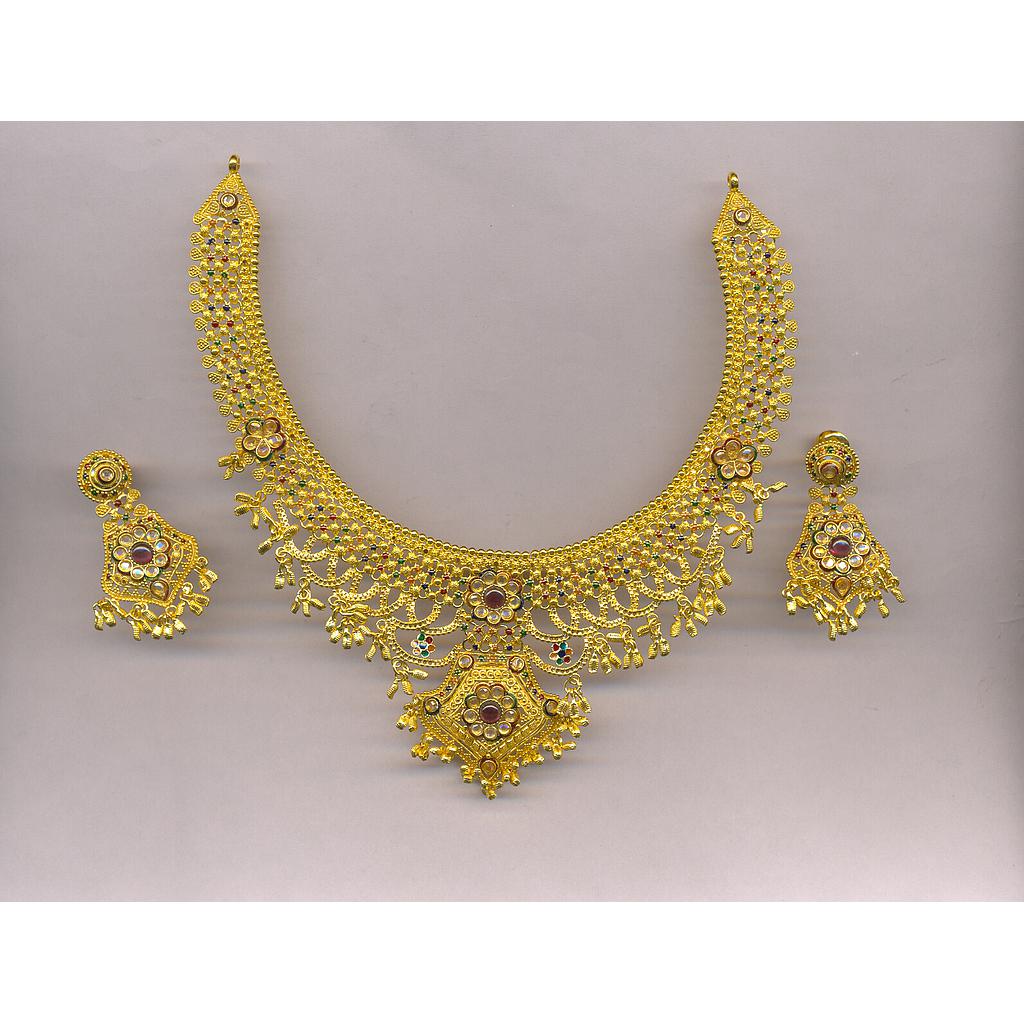 GOLD HALF SET ROUND PLAIN FANCY