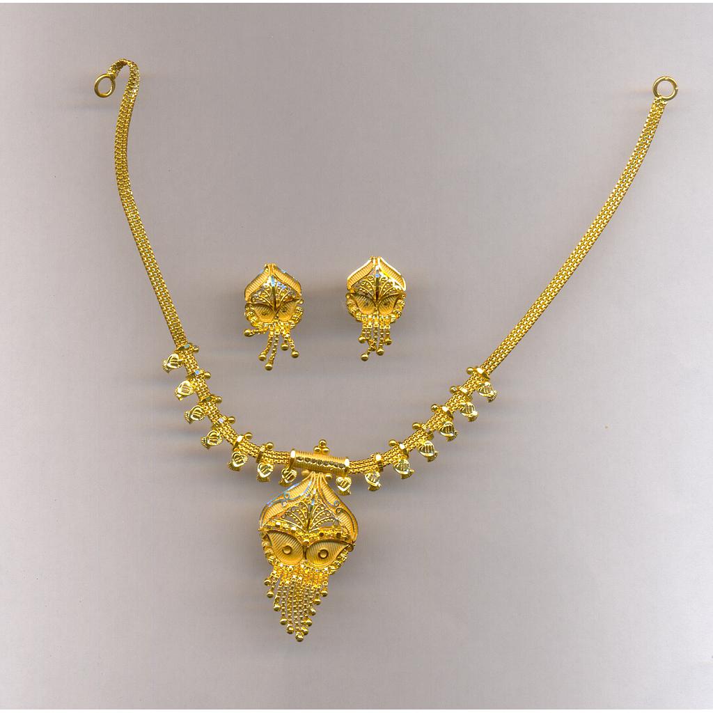 GOLD HALF SET ROUND PLAIN FANCY