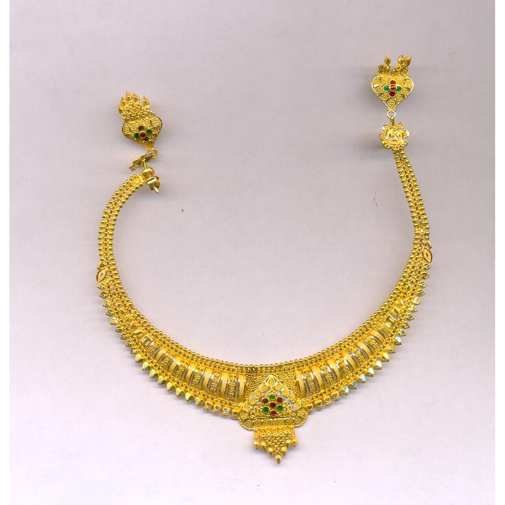 GOLD HALF SET ROUND PLAIN FANCY
