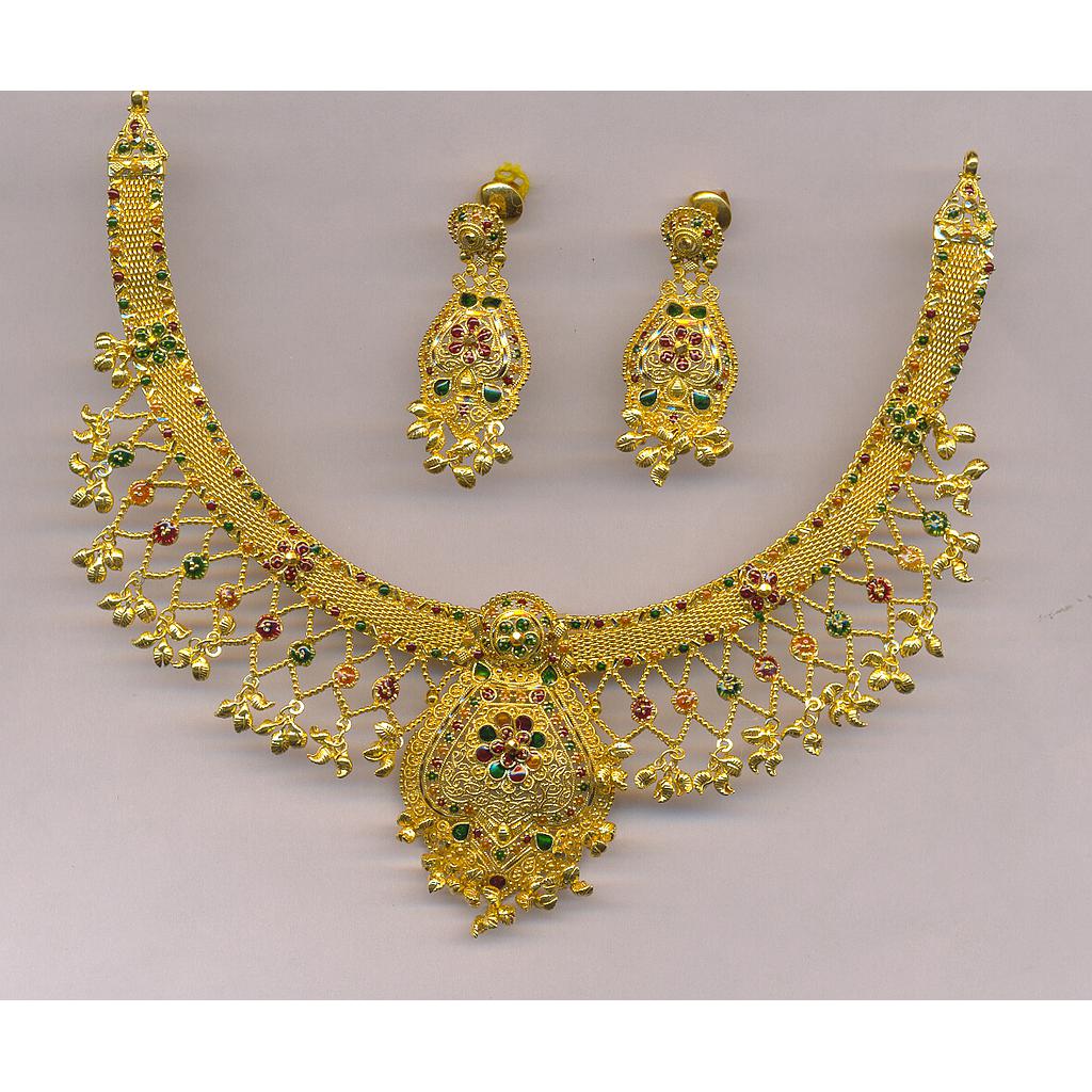 GOLD HALF SET ROUND PLAIN FANCY