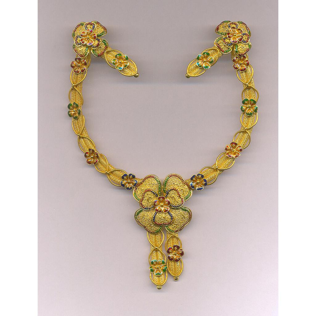 GOLD HALF SET ROUND PLAIN FANCY