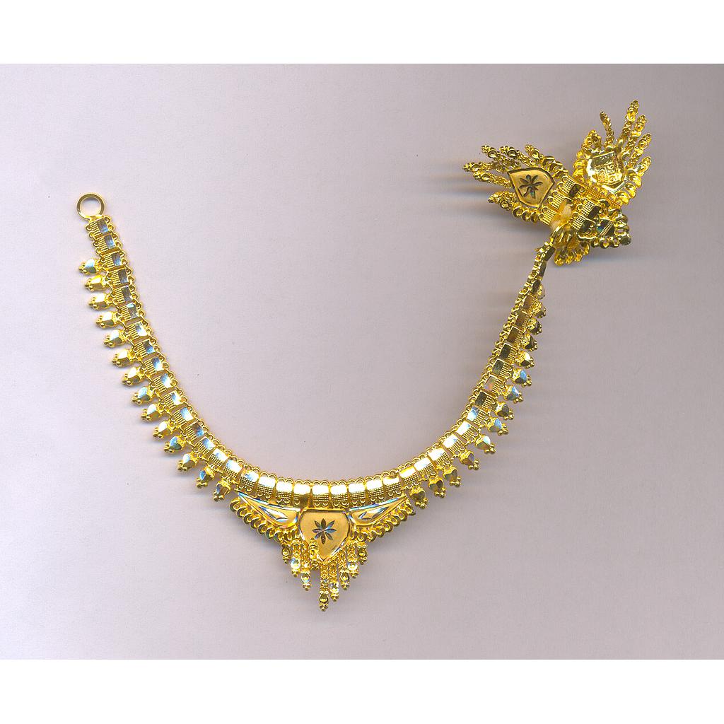GOLD HALF SET ROUND PLAIN FANCY