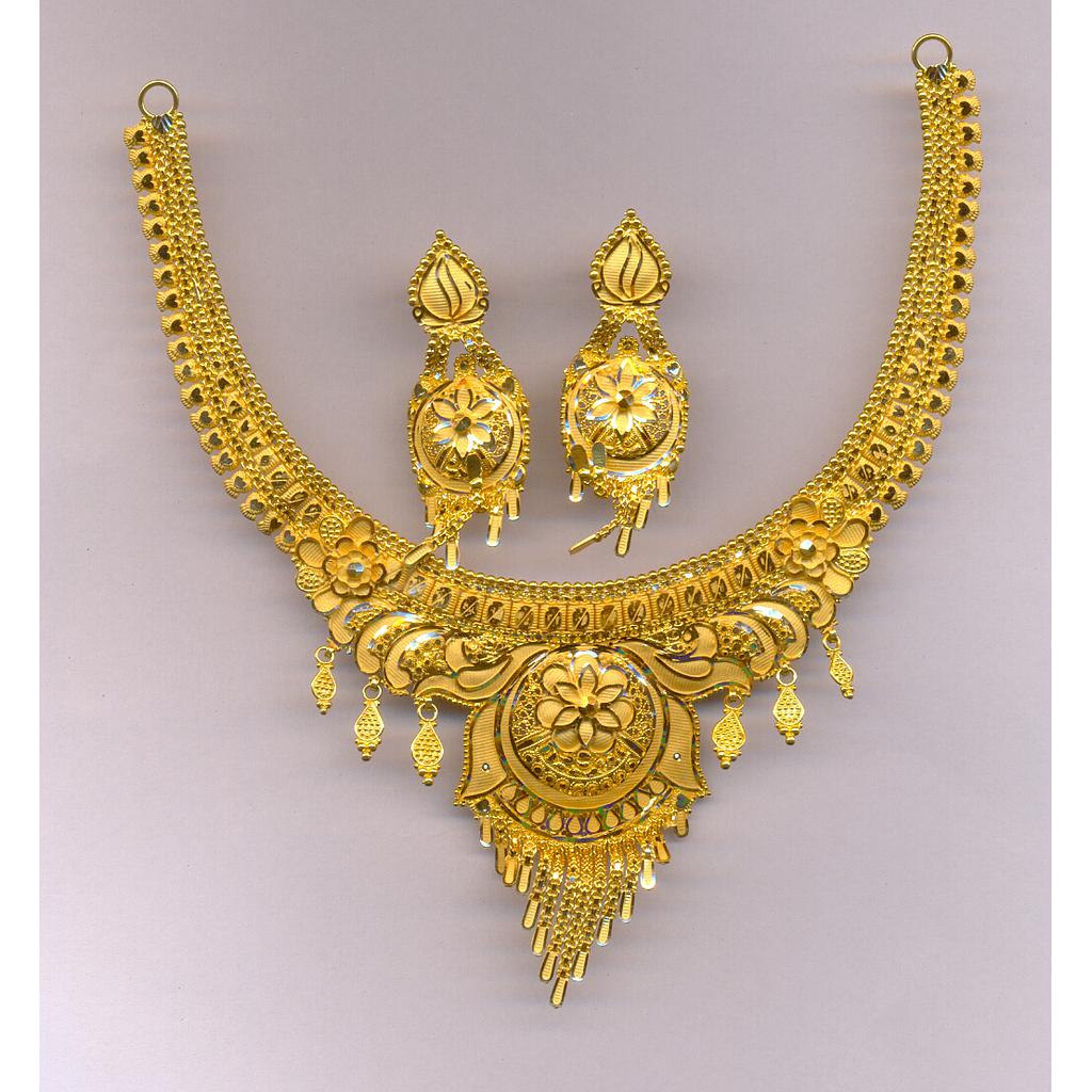 GOLD HALF SET ROUND PLAIN FANCY
