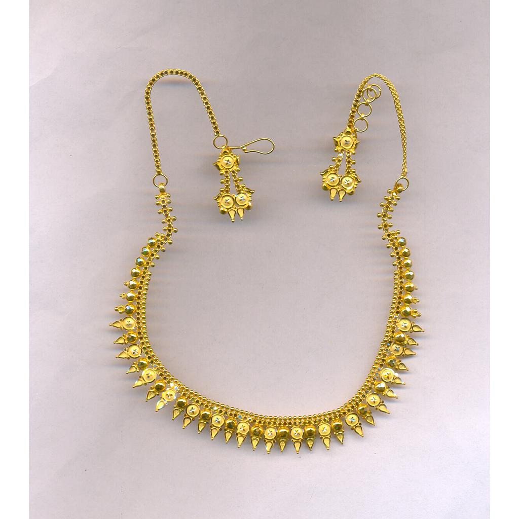 GOLD HALF SET ROUND PLAIN FANCY