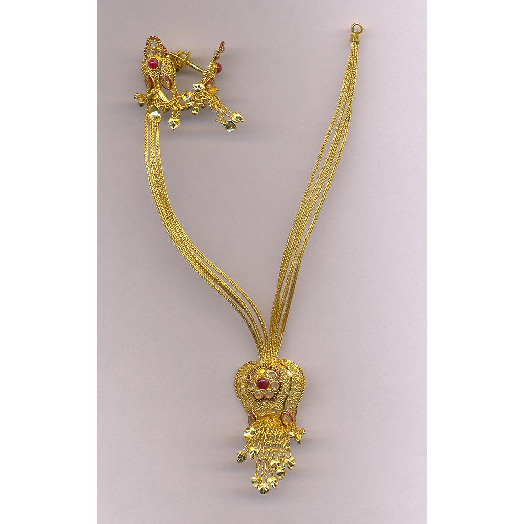 GOLD HALF SET ROUND PLAIN FANCY