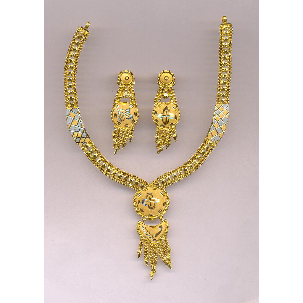 GOLD HALF SET ROUND PLAIN FANCY