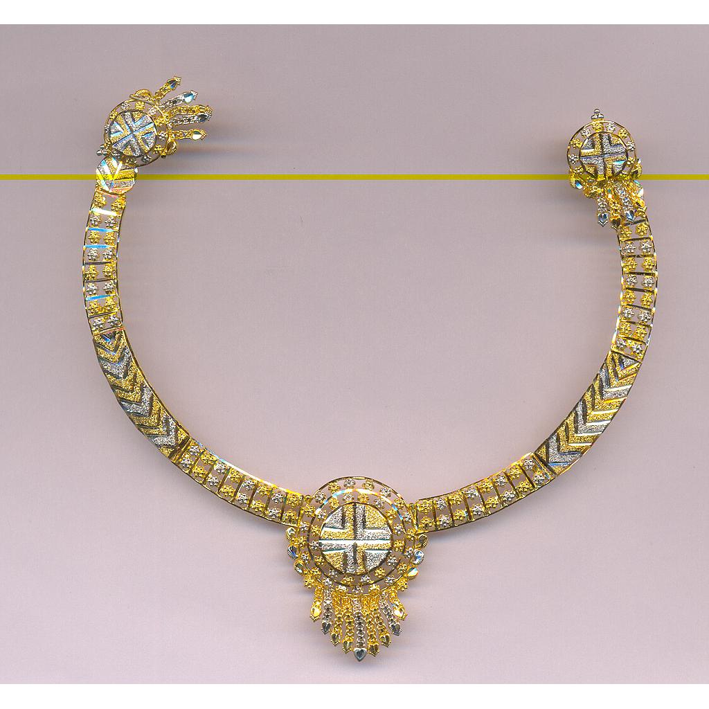 GOLD HALF SET ROUND PLAIN FANCY