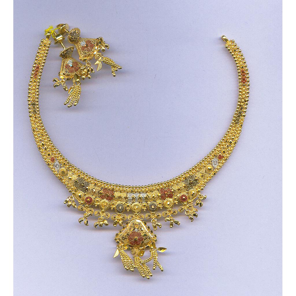 GOLD HALF SET ROUND PLAIN FANCY