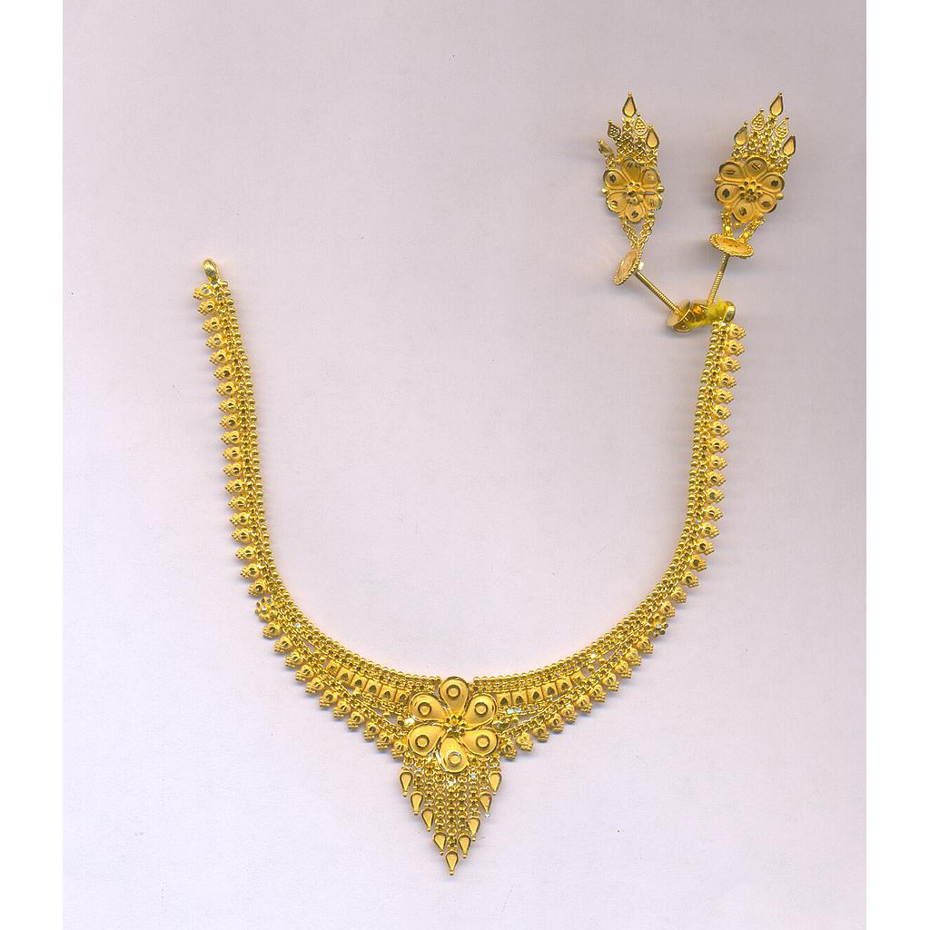 GOLD HALF SET ROUND PLAIN FANCY