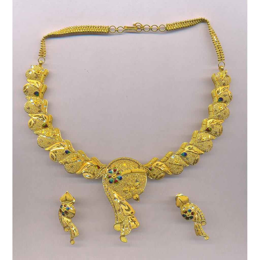 GOLD HALF SET ROUND PLAIN FANCY