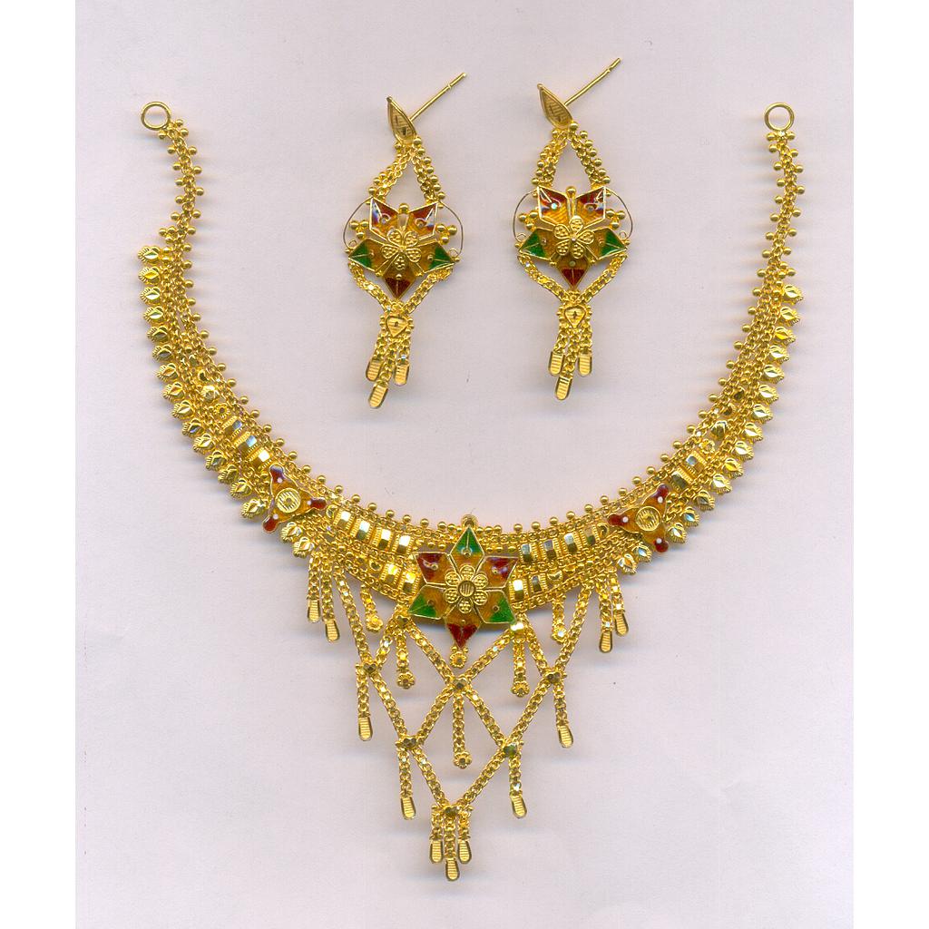 GOLD HALF SET ROUND PLAIN FANCY