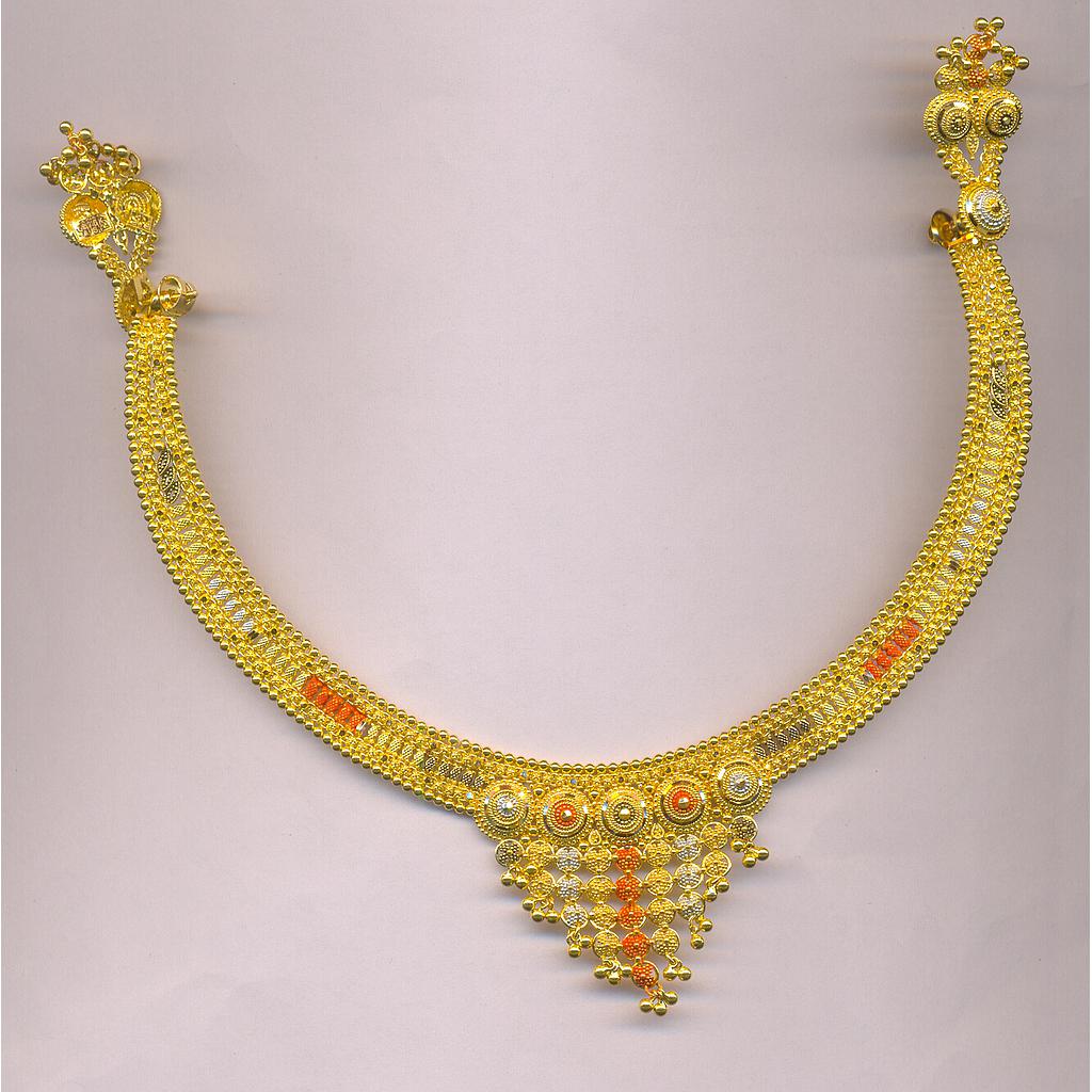 GOLD HALF SET ROUND PLAIN FANCY