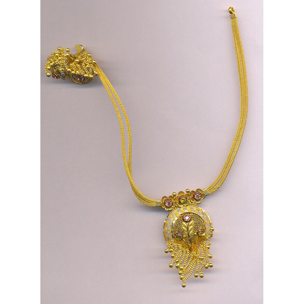 GOLD HALF SET ROUND PLAIN FANCY