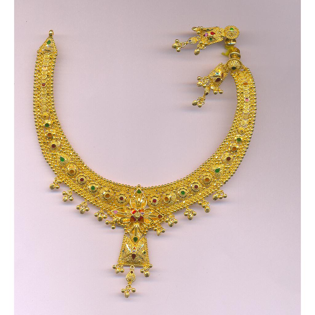 GOLD HALF SET ROUND PLAIN FANCY
