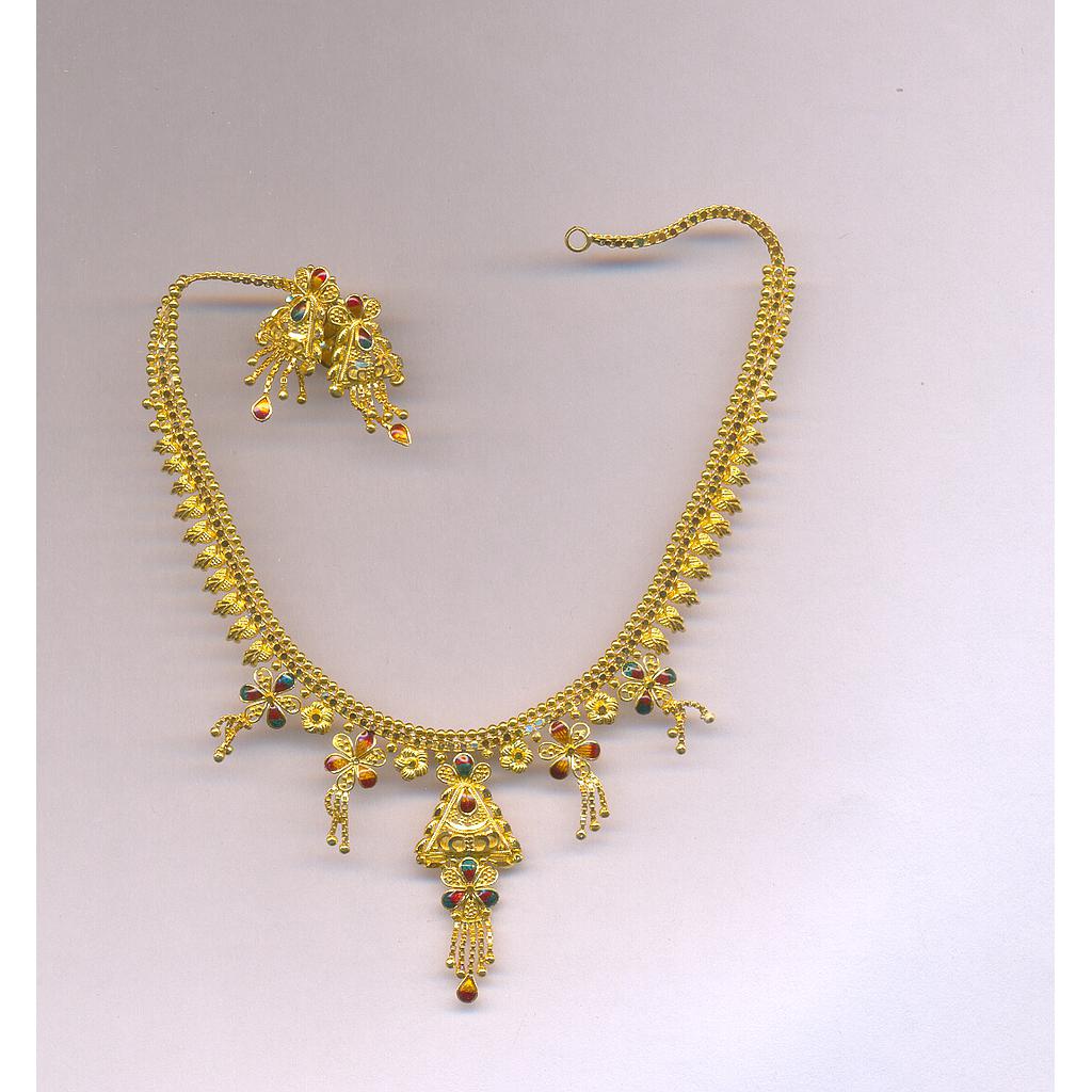 GOLD HALF SET ROUND PLAIN FANCY