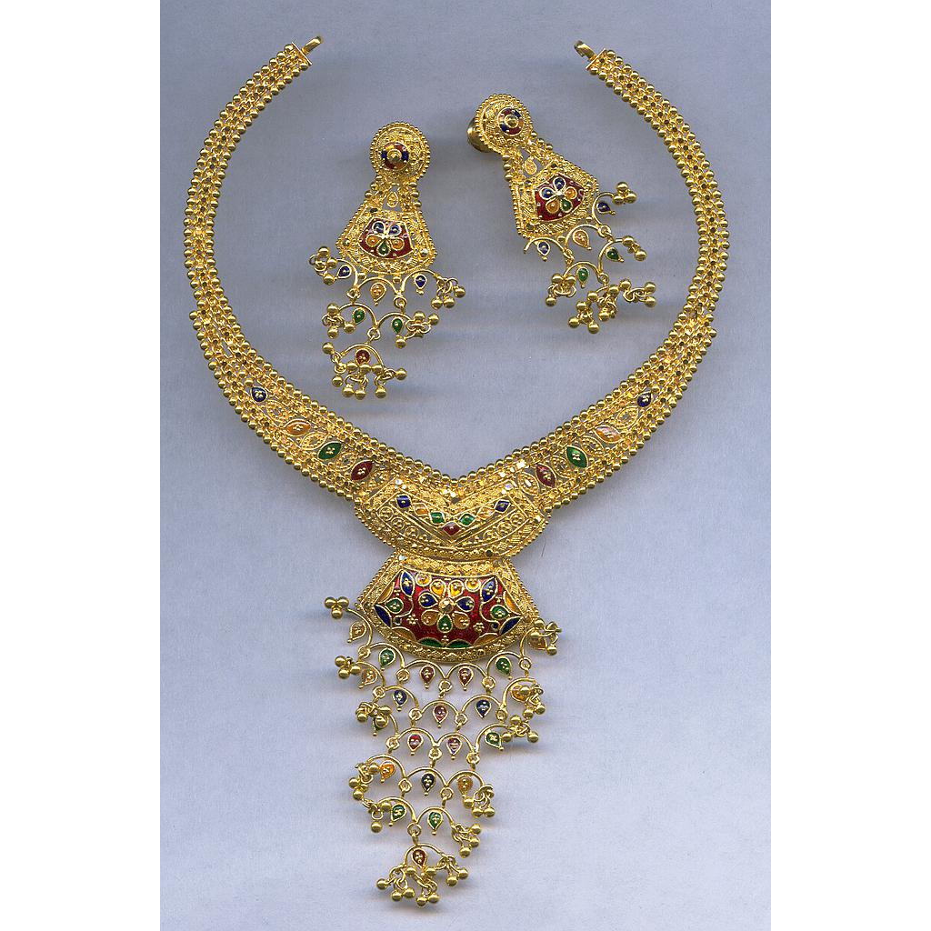 GOLD HALF SET ROUND PLAIN FANCY